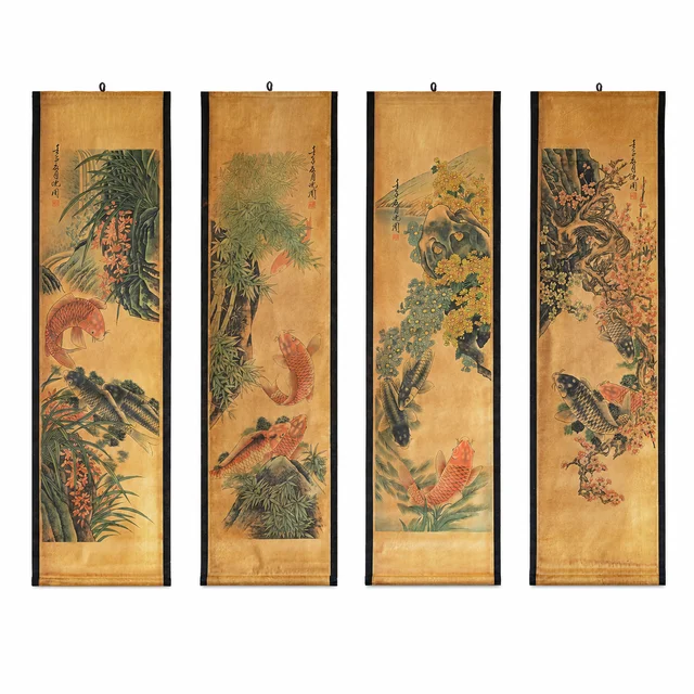 Four Seasons Koi on a white background