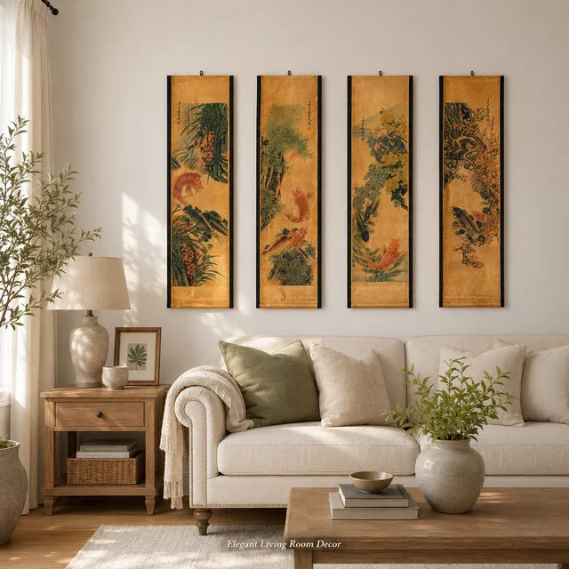 Four Seasons Koi in a styled room